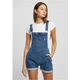 UC Curvy Ladies Organic Short Dungaree clearblue washed