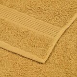 vidaXL Kopalne brisače 10 kos zlata 100x150 cm 360 g/m² 100% bombaž | Shoptok.si