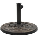 vidaXL Podstavek za senčnik okrogel poliestrska smola 19 kg bronast, (20610787) | Shoptok.si