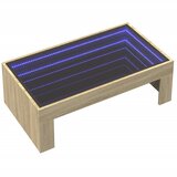  Stolić s beskonačnim LED svjetlima boja hrasta 90x50x30 cm | shoptok.hr