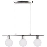 Candellux luster/visilica-oden viseća lampa hrom 3X40W G9 bela abažur | ePonuda.com