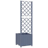  Sadilica s rešetkom tamnosiva 40 x 40 x 136 cm pp | shoptok.hr