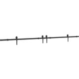  Komplet opreme za drsna vrata 305 cm jeklo črne barve, (22046724) | Shoptok.si