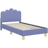  Krevet za djecu s uzglavljem Traper plava 80 x 160 cm Tkanina | shoptok.hr