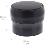 Wagner Talni blažilnik za vrata, Ø 40 mm, DE 4 kosi, 30 mm, črne barve | Shoptok.si