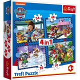 Trefl Puzzle Patrolne šape - 4u1 (54/ 48/ 35 i 70 delova) Cene