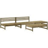 Maison Chic Seti vrtnega pohištva - Vrtna garnitura - Vrtni pohištvo set 4-delna impregnirana borovina, (21809694) | Shoptok.si