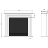  InFire - BIO kamin 90x112,5 cm 3 kW bela | Eponuda.com