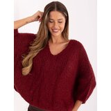 Italy Moda Sweater-IT-SW-7703.70-burgundy | Shoptok.si