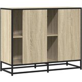 vidaXL Komoda sonoma hrast 92x35x76 cm izrađeno drvo | shoptok.hr