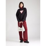 Guess Jeans Sweater majica 'ICONIC' crvena / crna / bijela | shoptok.hr