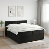  Boxspring krevet s madracem Crna 200 x 200 cm Baršun | shoptok.hr