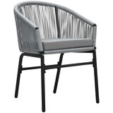  3-dijelni vrtni blagovaonski set sivi Siva Dužina stola 80 cm | shoptok.hr