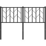 vidaXL Kovinsko posteljno vzglavje črno 120 cm | Shoptok.si