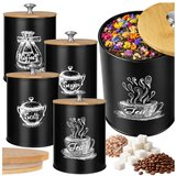 Ruhhy posude za kavu, čaj i šećer 1,5 l, set 4 kom, loft u
