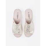 GOODIN Light beige women's wedge flip-flops | shoptok.hr