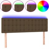  LED uzglavlje tamnosmeđe 144x5x78/88 cm od tkanine | shoptok.hr