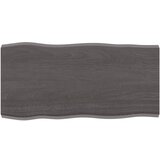 vidaXL Mizna plošča temno siva 80x40x4 cm obdelana trdna hrastovina Cene