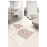 Mila Home Bež žametne kopalniške preproge v kompletu 2 ks 60x100 cm – | Shoptok.si