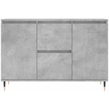  Komoda siva boja betona 101,5x35x70 cm od konstruiranog drva | shoptok.hr