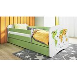 MID.YOU Dječji krevet Dreamy karta 160x80 sa madracem s ladicom Zelena | shoptok.hr