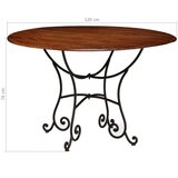  Blagovaonski stol 120x76 cm bagremovo drvo s premazom boje meda | shoptok.hr