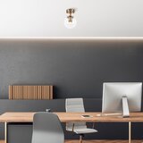 Opviq lights stropna svetilka v bronasti barvi s steklenim senčnikom ø 15 cm atmaca – | Shoptok.si