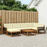  Set vanjskih sofa 7 kom. Prirodna i krem | shoptok.hr