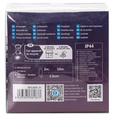 Aigostar LED spoljašnji božićni lanac, 600 LED, 8 režima, 18 m, IP44, toplo belo | Eponuda.com