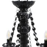 Luster s perlama crni 8 žarulja E14 | Eponuda.ba