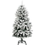  Umjetno božićno drvce 150 LED sa šarkama i kuglicama 120 cm | shoptok.hr