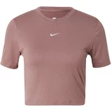 Nike Sportswear Majica 'Essential' sivkasto ljubičasta (mauve) / bijela