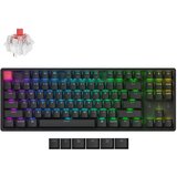 KEYCHRON K8 QMK Brezžična mehanska tipkovnica (Version 2), RGB LED, Aluminijast Okvir, Hot-Swap, Super Switch Red / K8X-J1, (5000129555) Cene