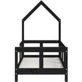  Za dječji krevet crni 70 x 140 cm od masivne borovine | shoptok.hr