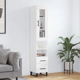 vidaXL Visoka komoda bijeli 34,5x34x180 cm od konstruiranog drva | shoptok.hr