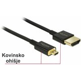 Delock HDMI Priključni kabel [1x Muški konektor HDMI - 1x Muški konektor Micro HDMI tipa D] 1.5 m Crna Cijene