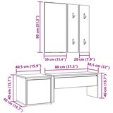  Set namještaja za hodnik izrađen od starog drveta | shoptok.hr