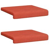  Jastučić za klupu 2 kom. Kord Crvena narančasta Dubina 35 cm - Crvena narančasta 2 | shoptok.hr