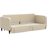  Dnevni krevet na razvlačenje s ladicama krem 80x200 cm tkanina | shoptok.hr