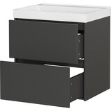 Germania Antracitno siva stenska omarica za pod umivalnik v mat dekorju 61x65 cm Bodera – | Shoptok.si