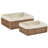 Košare u setu 2 kom od ratana 28x20x10 cm Indali –