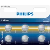 Baterija PHILIPS CR2032 litijumska 6 kom Blister