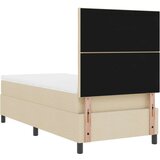 vidaXL Box Spring Krevet s Madracem Bež Tkanina | shoptok.hr