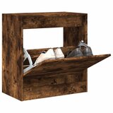 vidaXL Omarica za čevlje dimljeni hrast 60x34x63,5 cm inženirski les Cene