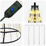  LED božićno drvce 165 cm 270 LED lampica Topla bijela Željezo - 165 cm | shoptok.hr