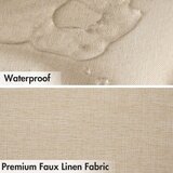 MIULEE 180 × 200cm Vodoodporna zavesa za tuš z laneno teksturo | Shoptok.si