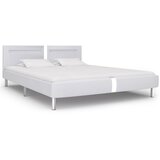 The Living Store Posteljni okvir LED belo umetno usnje 180x200 cm - Posteljni Okvir, (21524270) | Shoptok.si