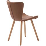 Unique Furniture Konjak smeđa blagovaonska stolica od umjetne kože Teslin – | shoptok.hr