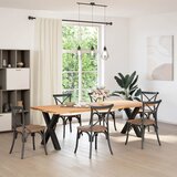  Noge za blagovaonski stol u obliku slova X, 2 kom, crne, 80 x (72-73) cm, čelik | shoptok.hr