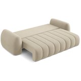 Makamii Svjetlo smeđa sklopiva/s prostorom za odlaganje sofa od bouclé tkanine 266 cm Pele – | shoptok.hr